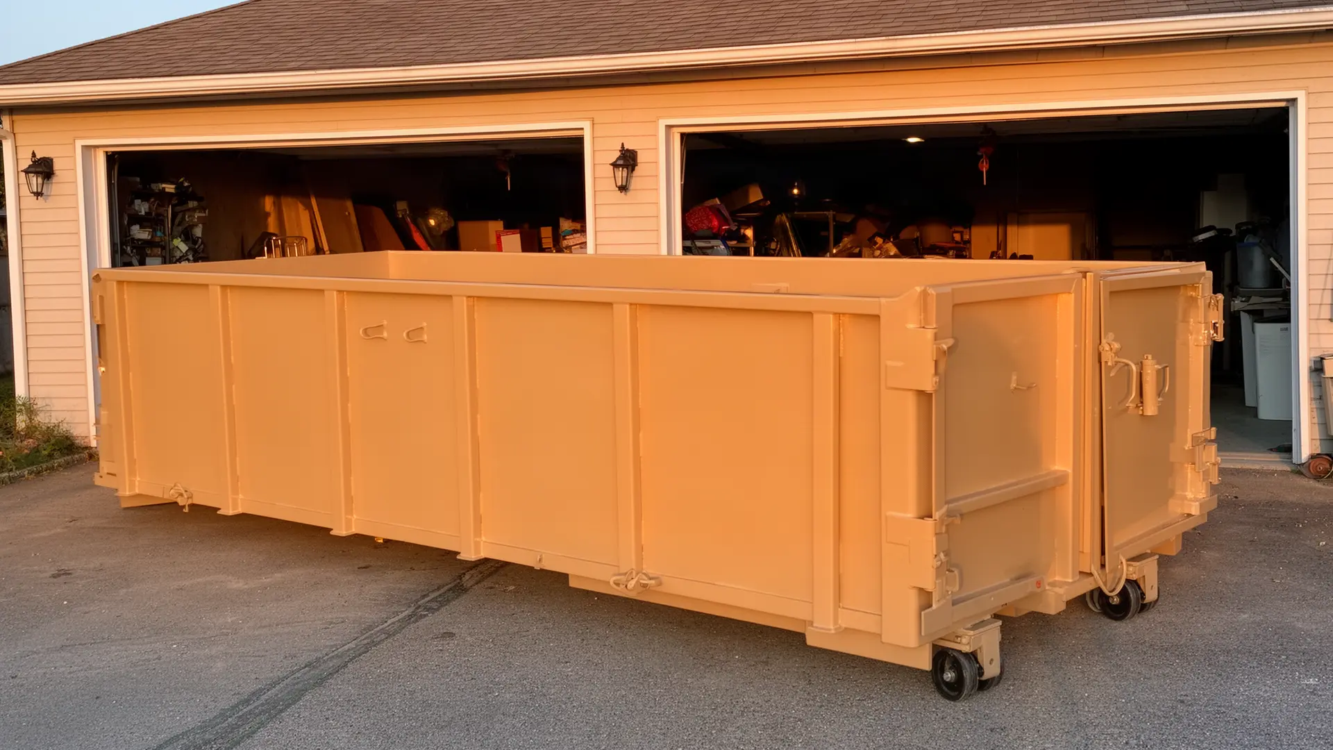 Roll-off dumpster from Cypress Ridge Dumpsters in Dallas, TX